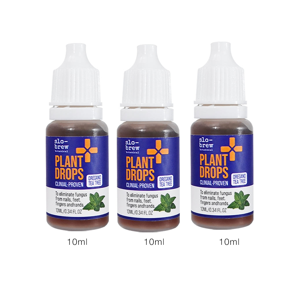 Slo-Brew Plant Drops – Fast-Acting Nail Repair Solution with Tea Tree & Oregano Oil